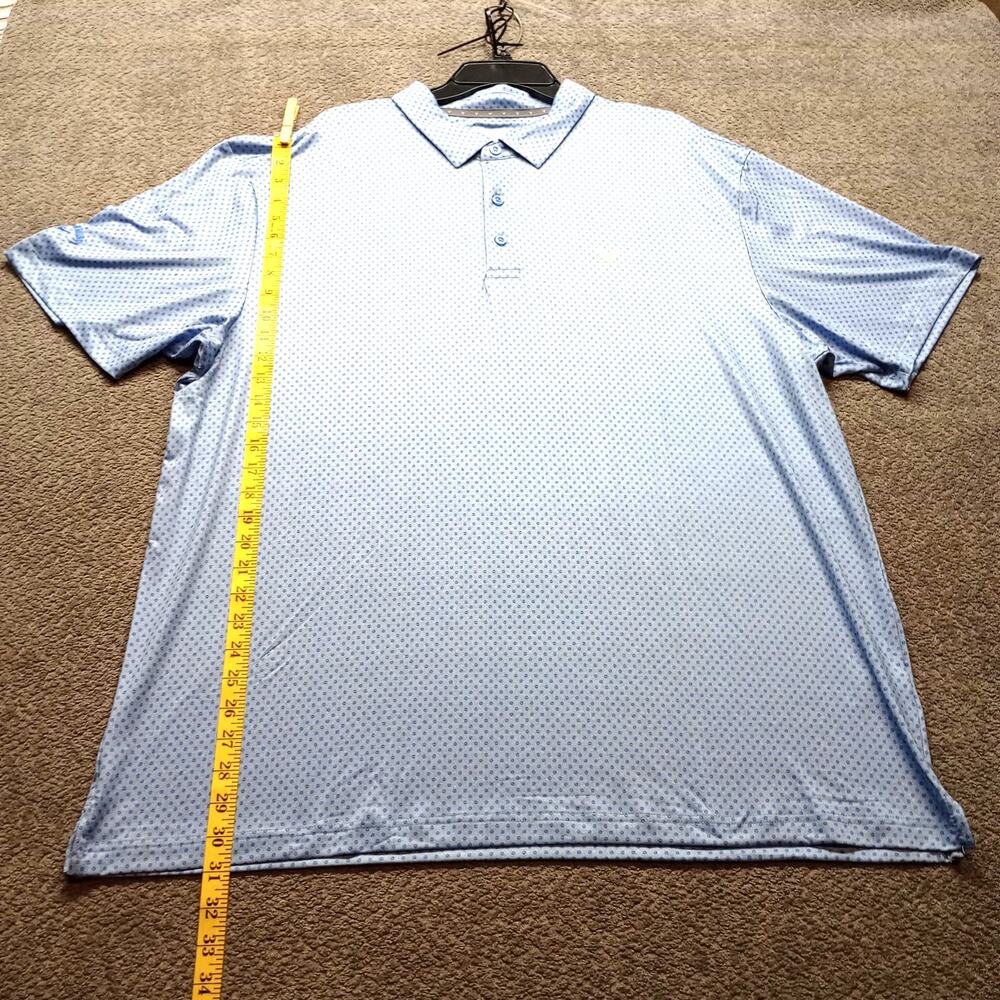 Callaway Opti Dri Golf Polo Shirt Blue Print XXL Performance